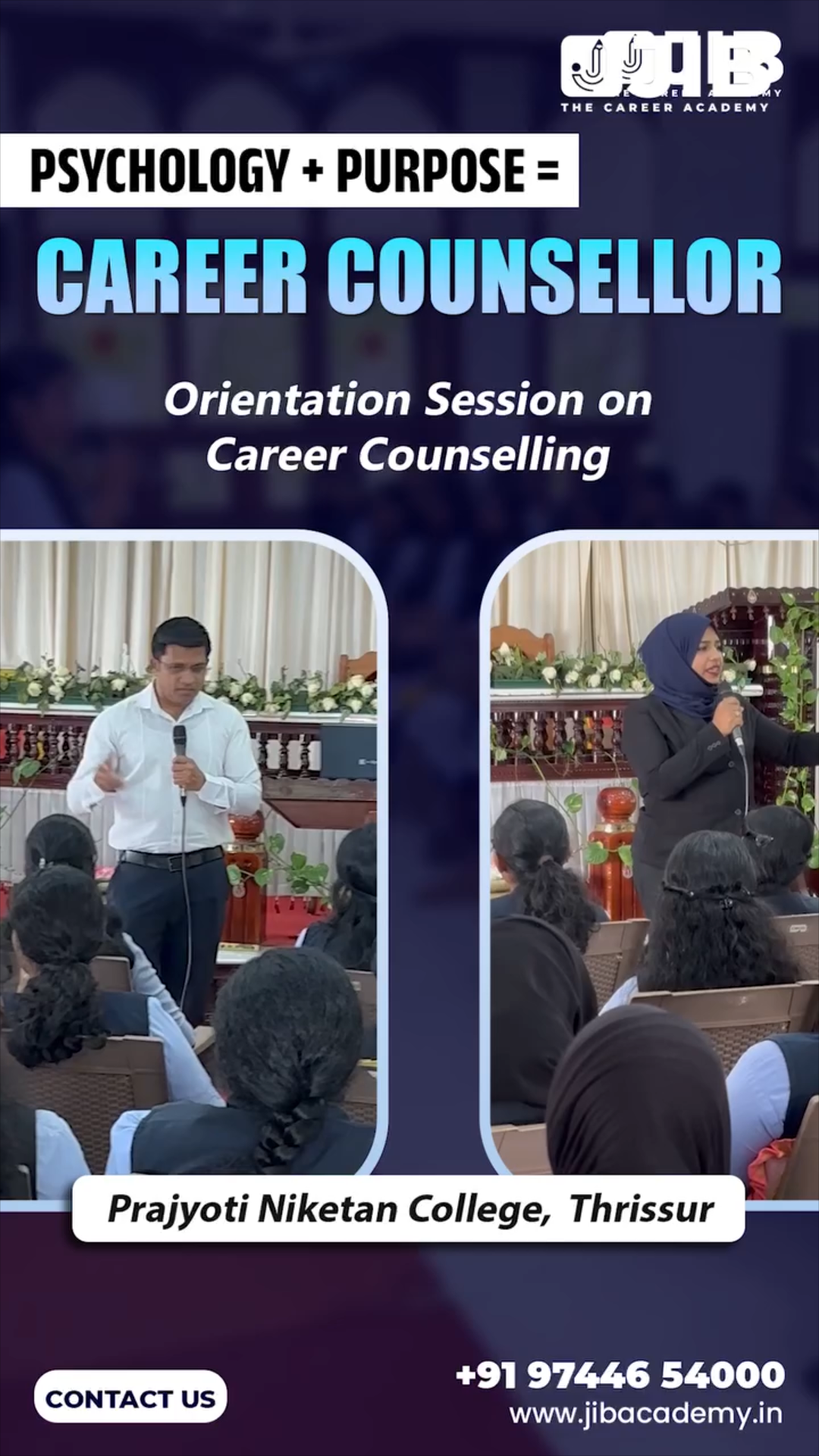 Career Guidance & Counselling Session at Prajyoti Institute, Puthukkad